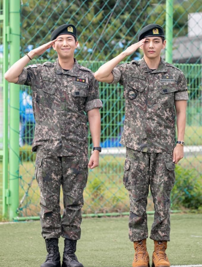 bts rm military, v bts new photos